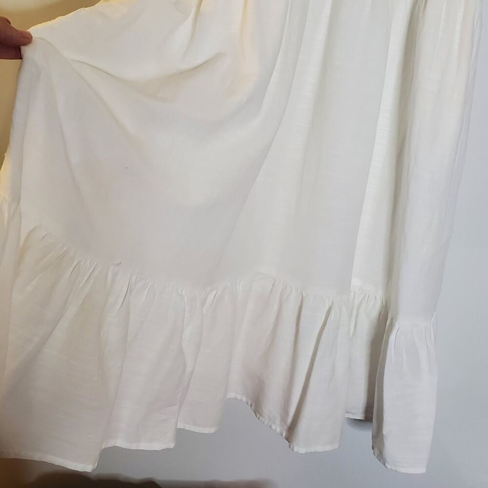 Knox Rose Off the shoulder white tiered midi dress Size XL Great condition - Picture 15 of 15